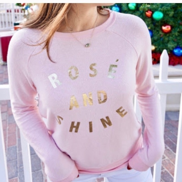 Grayson/Threads Rose and Shine soft Sweatshirt Size XL Cozy Loungewear Comfy - Picture 2 of 8